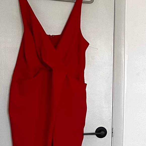⭐️Bogo⭐️🦋 New w tag ASOS Sz 12 red side pockets jumpsuit - Picture 8 of 10